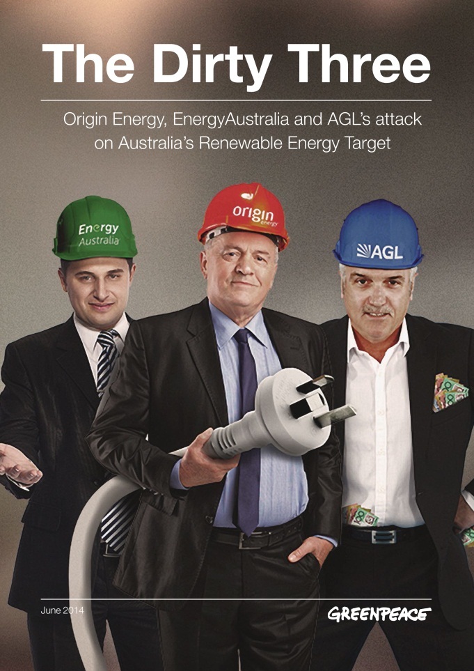 Graph for AGL, Origin and EnergyAustralia's 'shame' of self-interest
