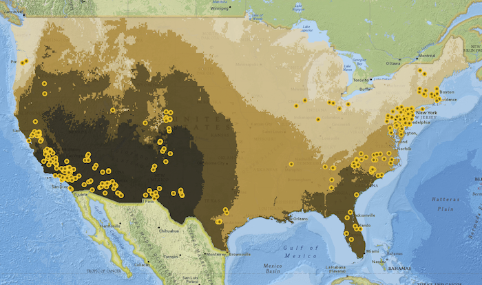 Graph for Four surprising maps about American renewables