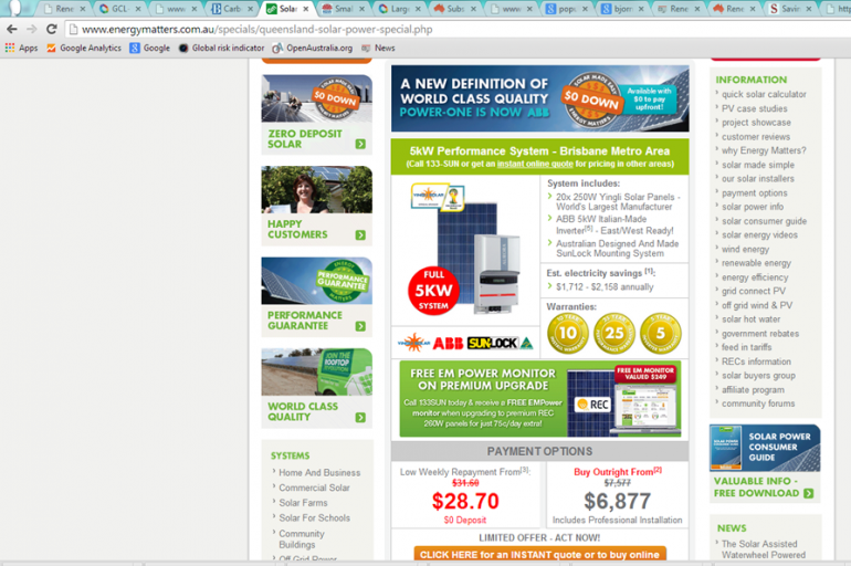 Solar - an expensive time bomb threat to Toorak and Double Bay Graph for Solar - an expensive time bomb threat to Toorak and Double Bay